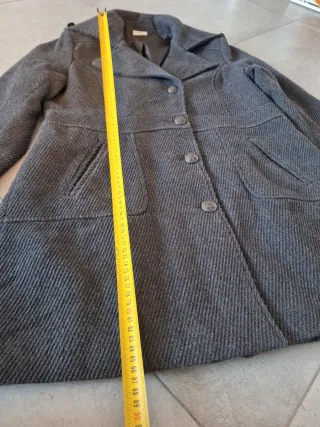 Abrigo Lana Gris Marengo Vintage T42
