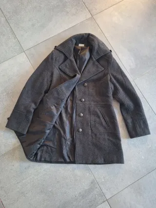 Abrigo Lana Gris Marengo Vintage T42