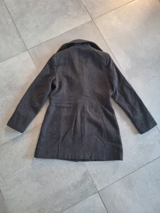 Abrigo Lana Gris Marengo Vintage T42