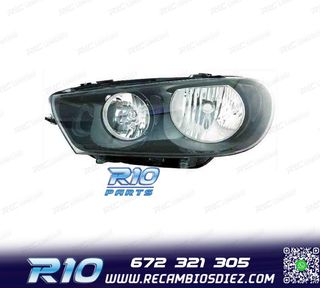FARO IZQ PARA VOLKSWAGEN VW SCIROCCO 08-14 FONDO NEGRO