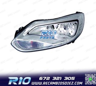 FARO IZQ PARA FORD FOCUS IV 11-14 FONDO CROMO
