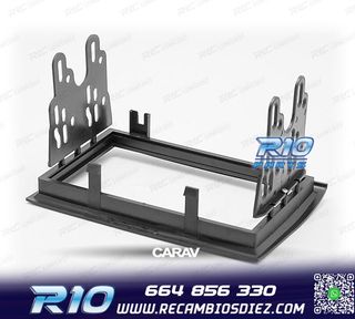 MARCO NEGRO RADIO 2-DIN PARA CITROEN JUMPER PEUGEOT BOXER FI