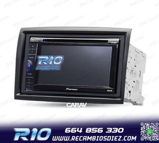 MARCO NEGRO RADIO 2-DIN PARA CITROEN JUMPER PEUGEOT BOXER FI