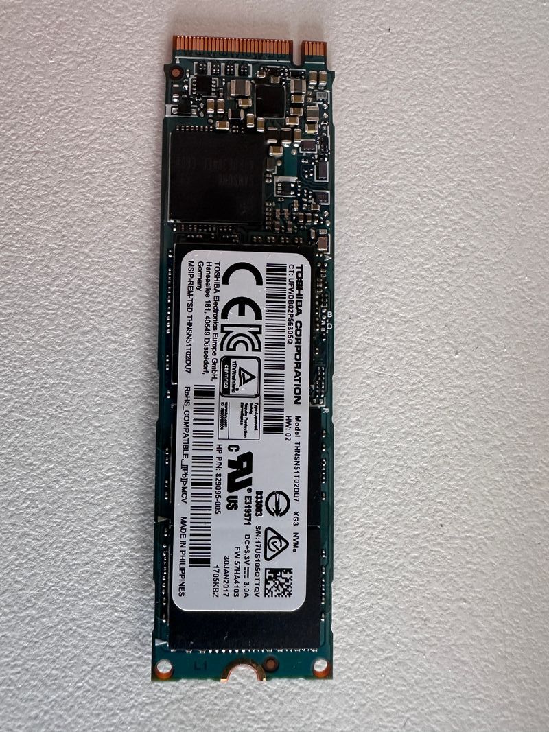 CHOLLO¡ 1 TERA SSD M.2 NVMe Toshiba PCI e, samsung afbeelding 3