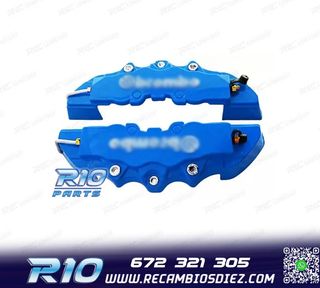 CUBRE PINZAS DE 4 PISTONES LOOK BREMBO AZULES