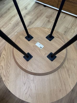 Tavoli ausiliari rotondi in legno