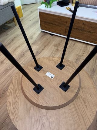 Tavoli ausiliari rotondi in legno