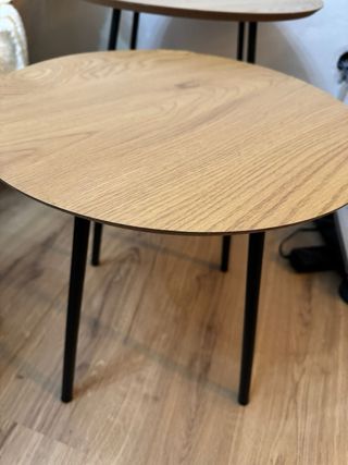 Tavoli ausiliari rotondi in legno