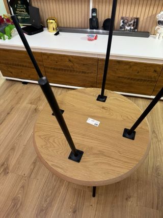 Tavoli ausiliari rotondi in legno