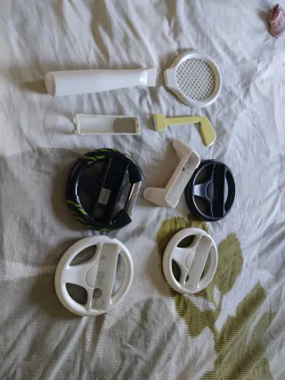 Complementos Wii: Volantes, Raqueta, Palo...