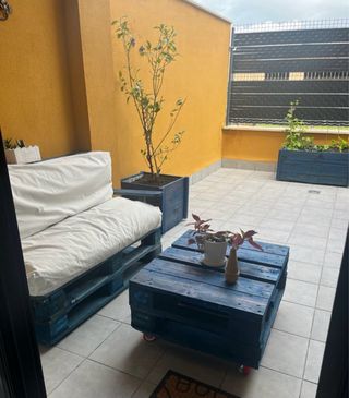 Sillones de Palets Azules