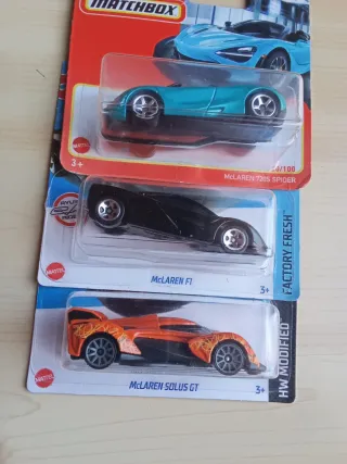 3 Coches Hot Wheels McLaren