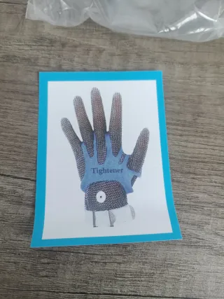 Guante Akozon Anticorte Malla Acero Azul