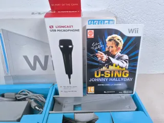 Nintendo Wii + U-Sing Johnny Hallyday + Microfono