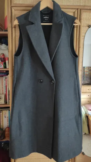 Chaleco largo - Abrigo sin mangas - a estrenar