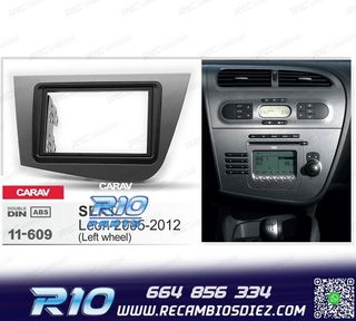 MARCO RADIO 2 DIN GRIS PARA SEAT LEON 05-12