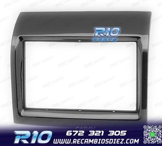 MARCO NEGRO BRILLO RADIO 2-DIN PARA CITROEN JUMPER PEUGEOT B