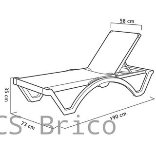 Tumbona Mykonos Azul Claro