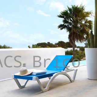 Tumbona Mykonos Azul Claro