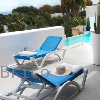 Tumbona Mykonos Azul Claro