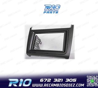 MARCO NEGRO COMPLETO RADIO 2-DIN PARA VOLKSWAGEN VW POLO 14+