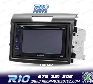 MARCO NEGRO RADIO 2-DIN PARA HONDA CR-V 12-17