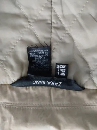 Chaqueta Zara Mujer Beige