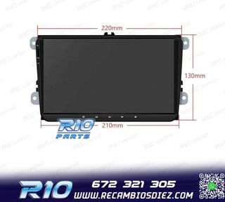 RADIO GPS ANDROID 14 PARA VOLKSWAGEN VW SEAT SKODA LCD TACTI