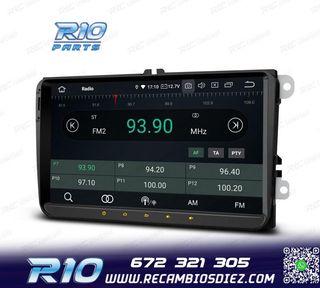 RADIO GPS ANDROID 14 PARA VOLKSWAGEN VW SEAT SKODA LCD TACTI