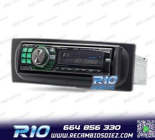 MARCO NEGRO RADIO 1-DIN PARA RENAULT MEGANE I SCENIC 96-03