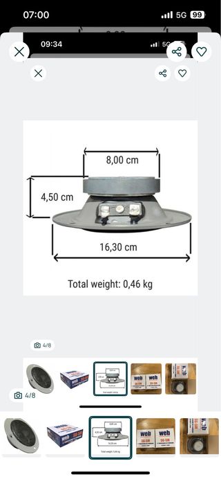 Colunas Web SH-5M 150W Novas