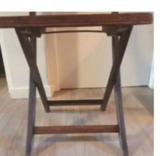 Silla plegable madera antigua patentada