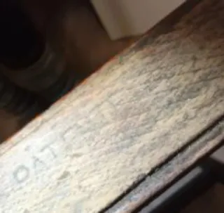 Silla plegable madera antigua patentada