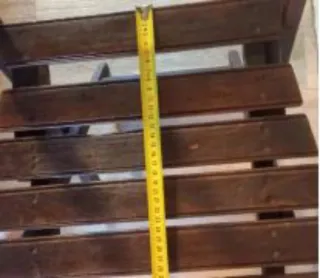 Silla plegable madera antigua patentada