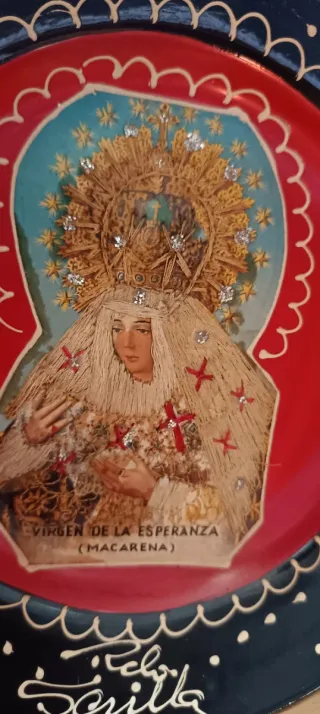 Plato decorativo Virgen de la Esperanza