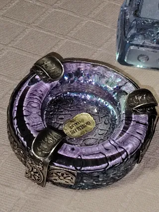 Posacenere in cristallo vintage Italia