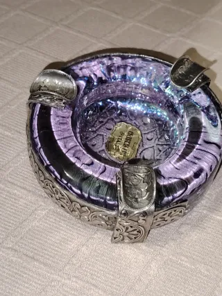 Posacenere in cristallo vintage Italia