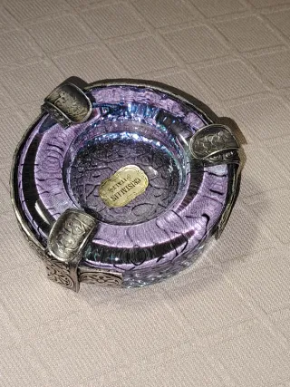 Posacenere in cristallo vintage Italia