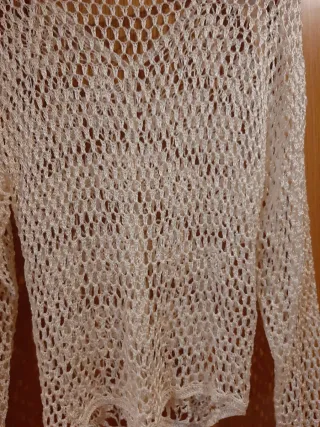 Chaqueta vintage ganchillo.