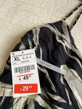 Vestido Negro y Beige