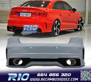 PARAGOLPES TRASERO AUDI A3 8V SEDAN 12-16 LOOK RS3