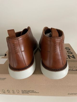 Botines Clarks Hombre Piel Marrón