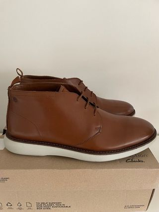 Botines Clarks Hombre Piel Marrón