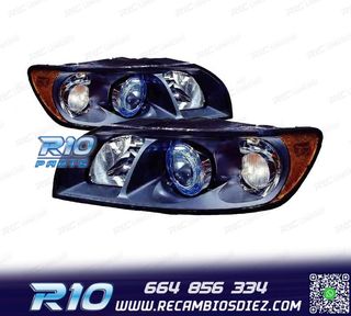 FAROS VOLVO S40 V50 04-07 FONDO NEGRO H7+HB3