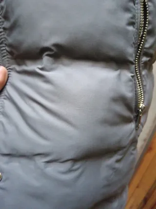 Chaleco acolchado largo Zara mujer gris