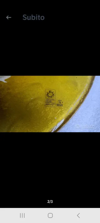 Formella in vetro di Murano