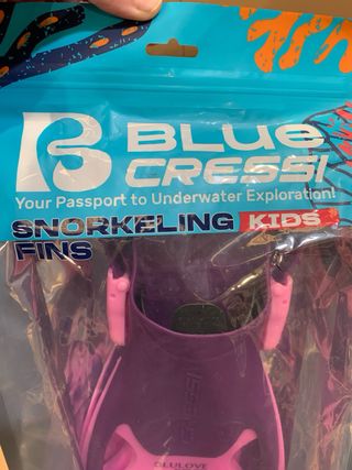 Aletas Snorkel Cressi Rocks Kid Talla L/XL (Niño)