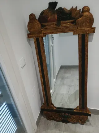 Espejo de madera