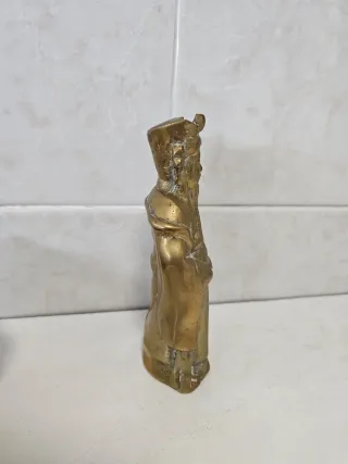 Figura Bronce Latón Chino Lu 15cm