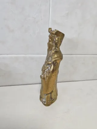 Figura Bronce Latón Chino Lu 15cm